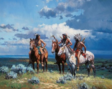 American Indians Painting - western American Indians 22